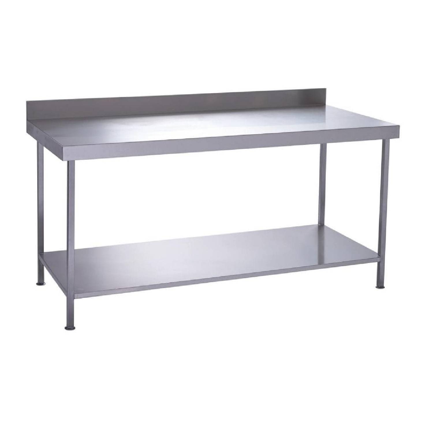 Parry TAB18700W Stainless Steel Wall Table With One Undershelf, 1800mm(w) Parry TAB18700W Stainless Steel Wall Table With One Undershelf, 1800mm(w)