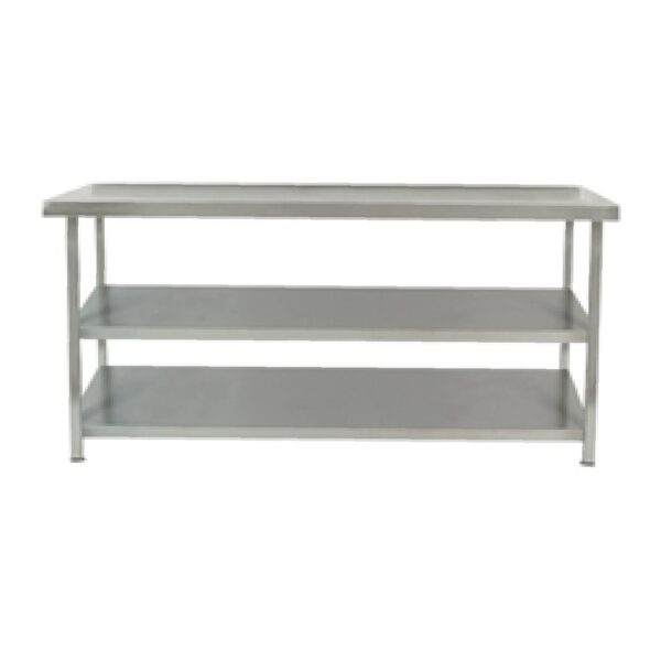Parry TAB18700/2 Stainless Steel Centre Table With Two Undershelves – 1800mm(w) Parry TAB18700/2 Stainless Steel Centre Table With Two Undershelves – 1800mm(w)