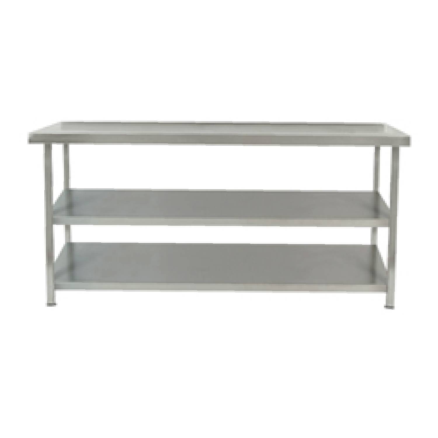 Parry TAB18700/2 Stainless Steel Centre Table With Two Undershelves – 1800mm(w) Parry TAB18700/2 Stainless Steel Centre Table With Two Undershelves – 1800mm(w)