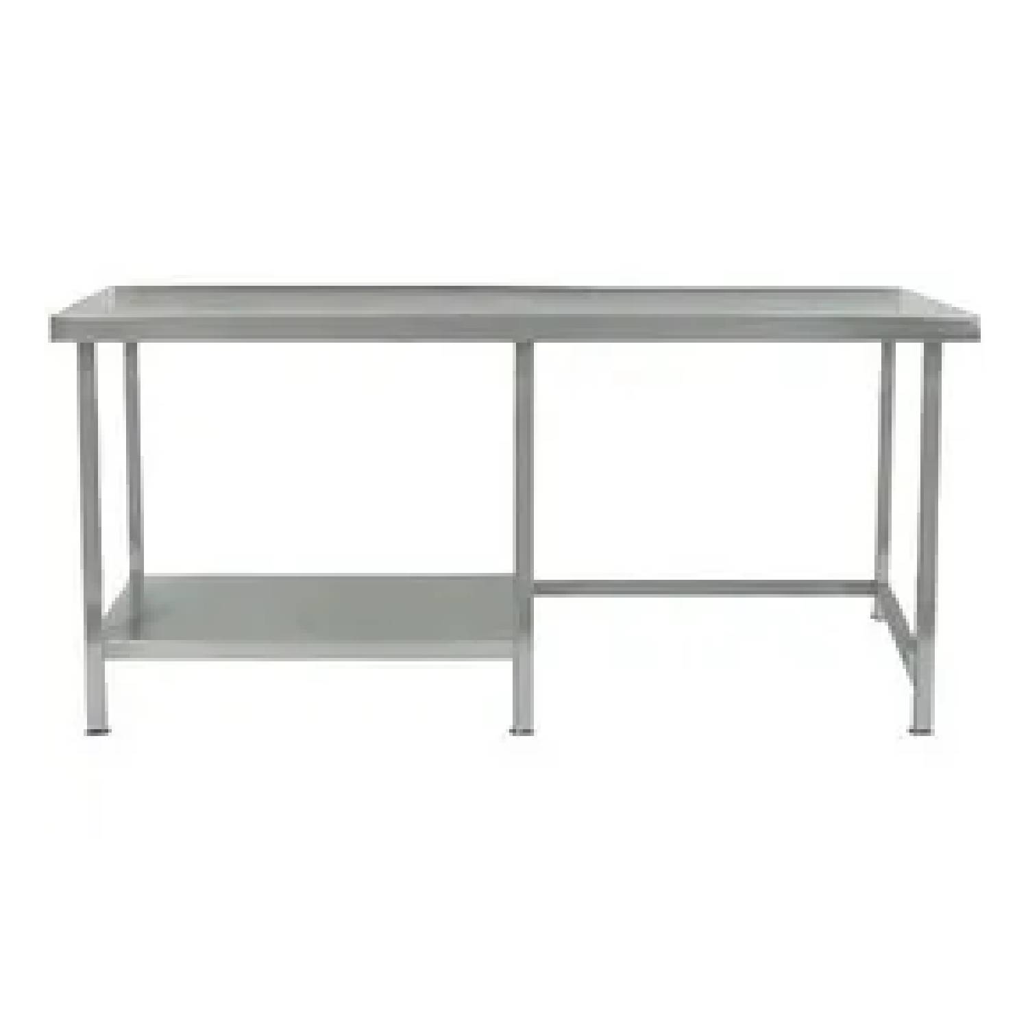 Parry TABHL/R18600 Stainless Steel Centre Table with Part Undershelf, 1800mm(w) Parry TABHL/R18600 Stainless Steel Centre Table with Part Undershelf, 1800mm(w)