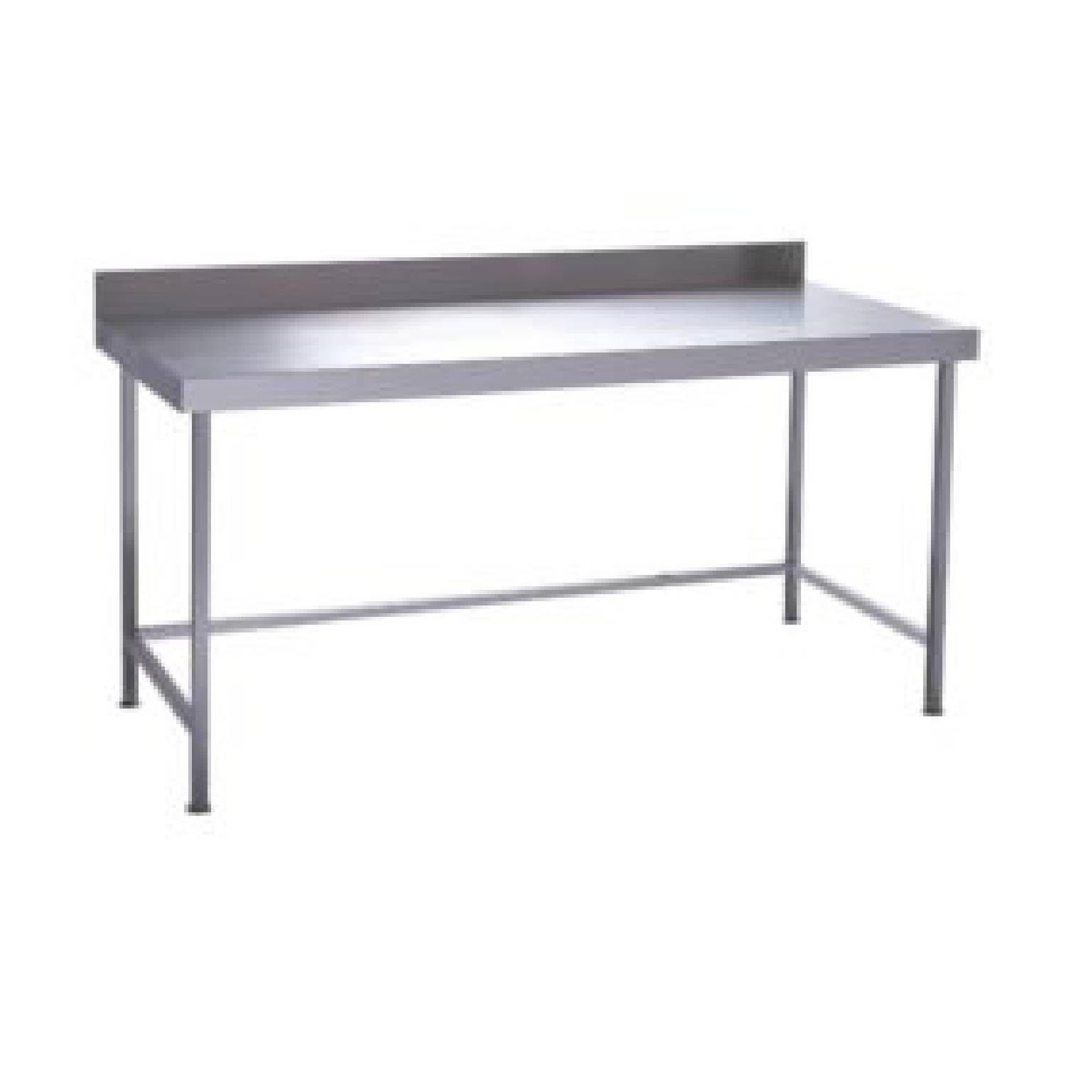 Parry TABN12600W Stainless Steel Wall Table with Void, 1200mm(w)