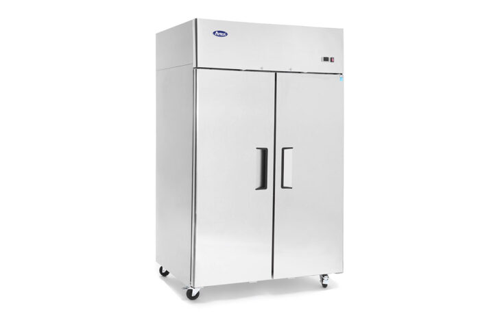 Atosa YBF9218GR Slimline Upright Double Door Fridge – 900L