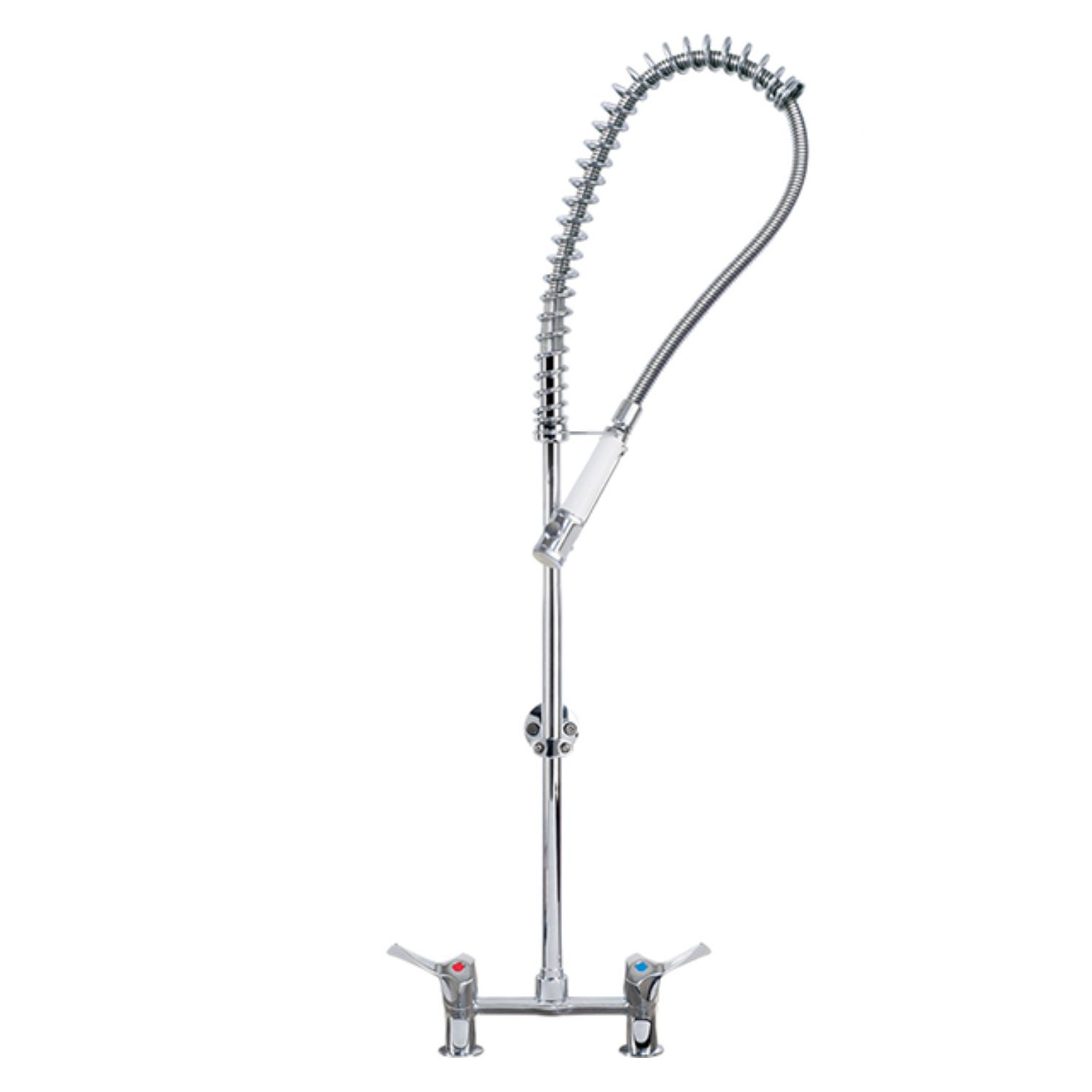 Aquatechnix Lever Operated Pre-Rinse Spray Tap TX-PR-30L-ST-BFO (Std Height/Twin Pedestal)