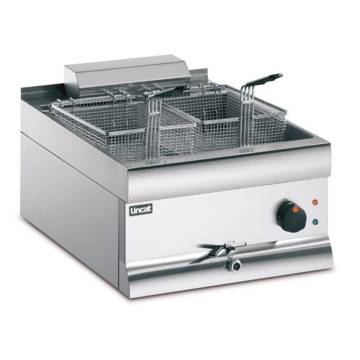 Lincat DF49 Single Tank, Twin Basket Electric Counter Top Fryer, 9kW