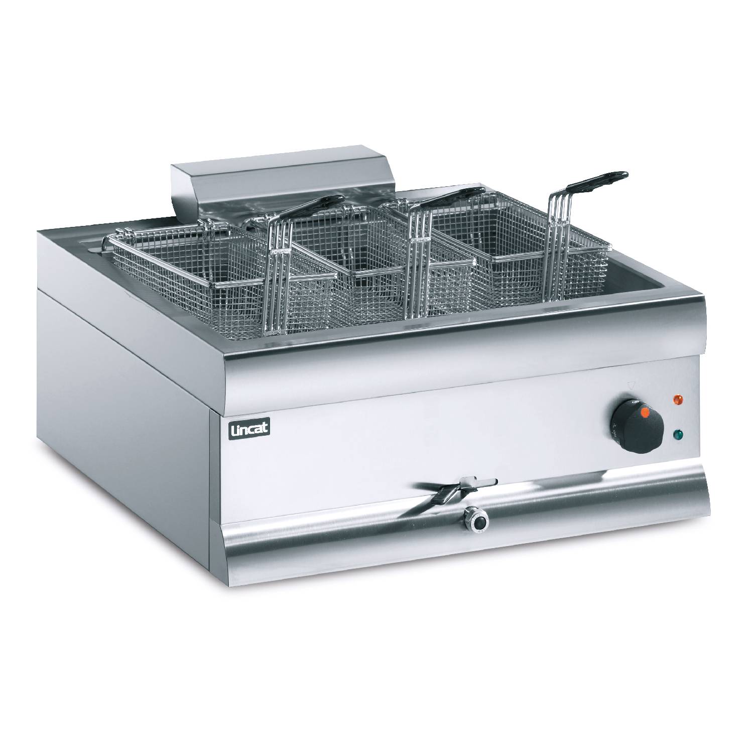 Lincat DF66/ST Single Tank, 3 Basket Electric Counter Top Fryer, 6kW Lincat DF66/ST Single Tank, 3 Basket Electric Counter Top Fryer, 6kW