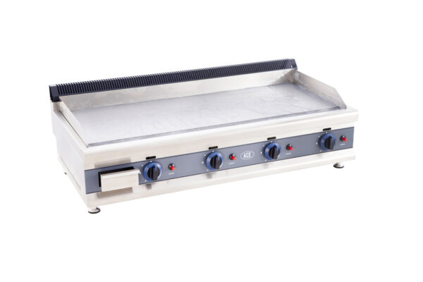 ACE 110cm Gas Griddle – Mild Steel or Chrome Plate – 4 Burner