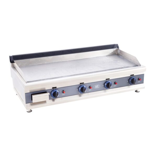 ACE 110cm Gas Griddle – Mild Steel or Chrome Plate – 4 Burner