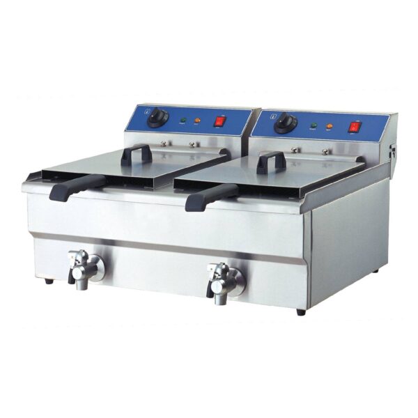 Infernus Counter Top 16 Litre Twin Tank Electric Fryer (13amp plug)
