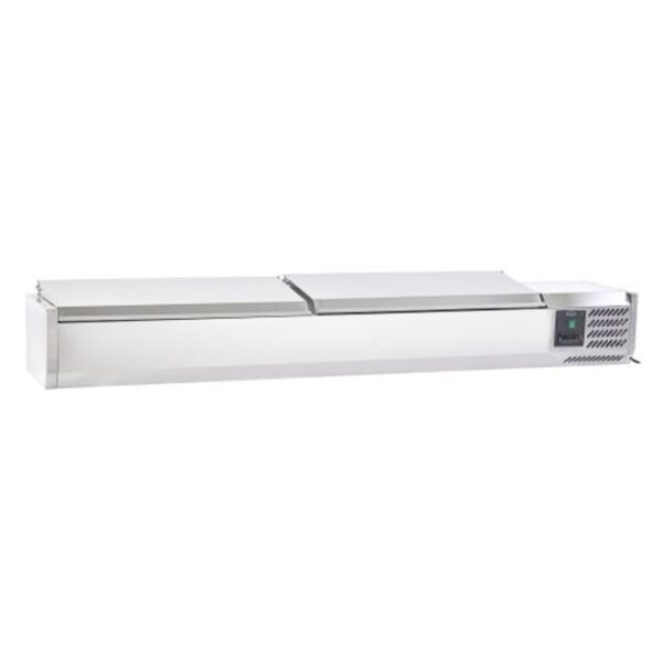 Sterling Pro SPT1800-330-SS Topping Well with Stainless Steel Lid – 8 × GN 1/4