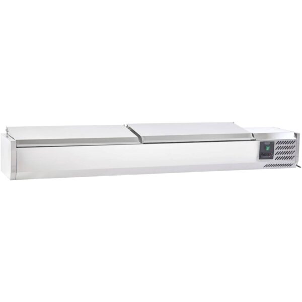 Sterling Pro SPT1800-330-SS Topping Well with Stainless Steel Lid – 8 × GN 1/4