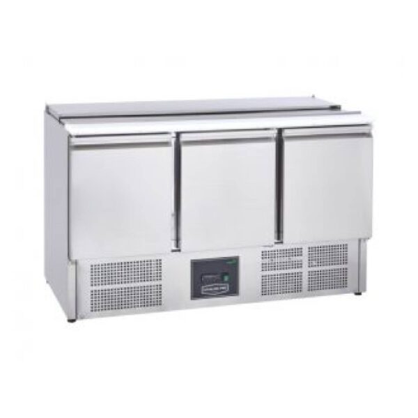Sterling Pro SPU300SL 3 Door Saladette Hinged Lid + Chop Board