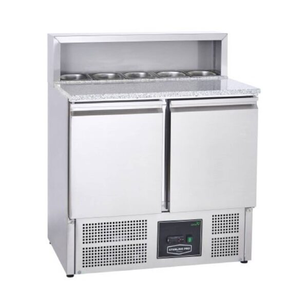 Sterling Pro SPU902PZ 2 Door Pizza Counter Granite Top 240L Sterling Pro SPU902PZ 2 Door Pizza Counter Granite Top 240L
