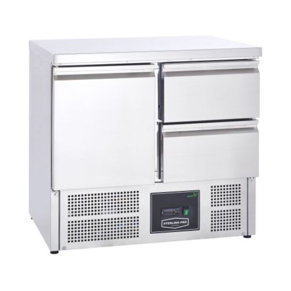 Sterling Pro SPU201-2D Undermounted Fridge Counter, 2 Drawers + 1 Door (230L)