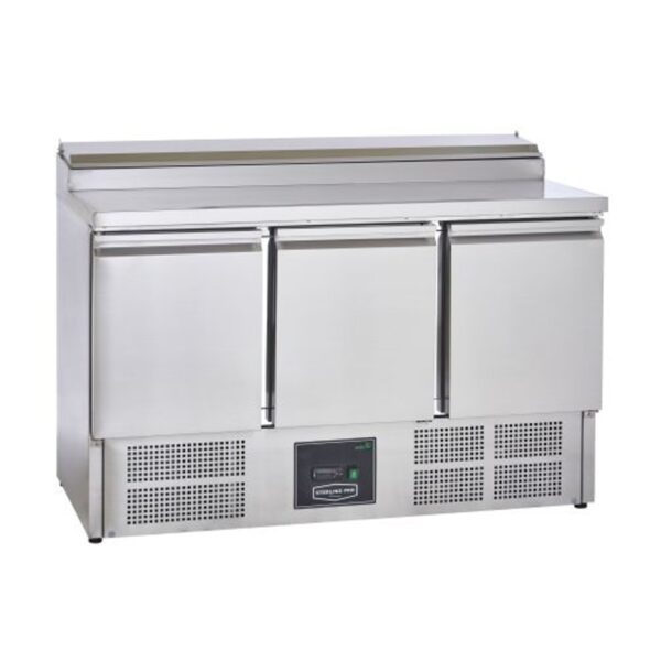 Sterling Pro SPU300PZ 3-Door Pizza Prep Counter, 8× GN1/6, 392L
