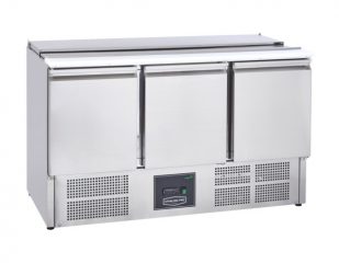 Sterling Pro SPU300SL 3 Door Saladette Hinged Lid + Chop Board