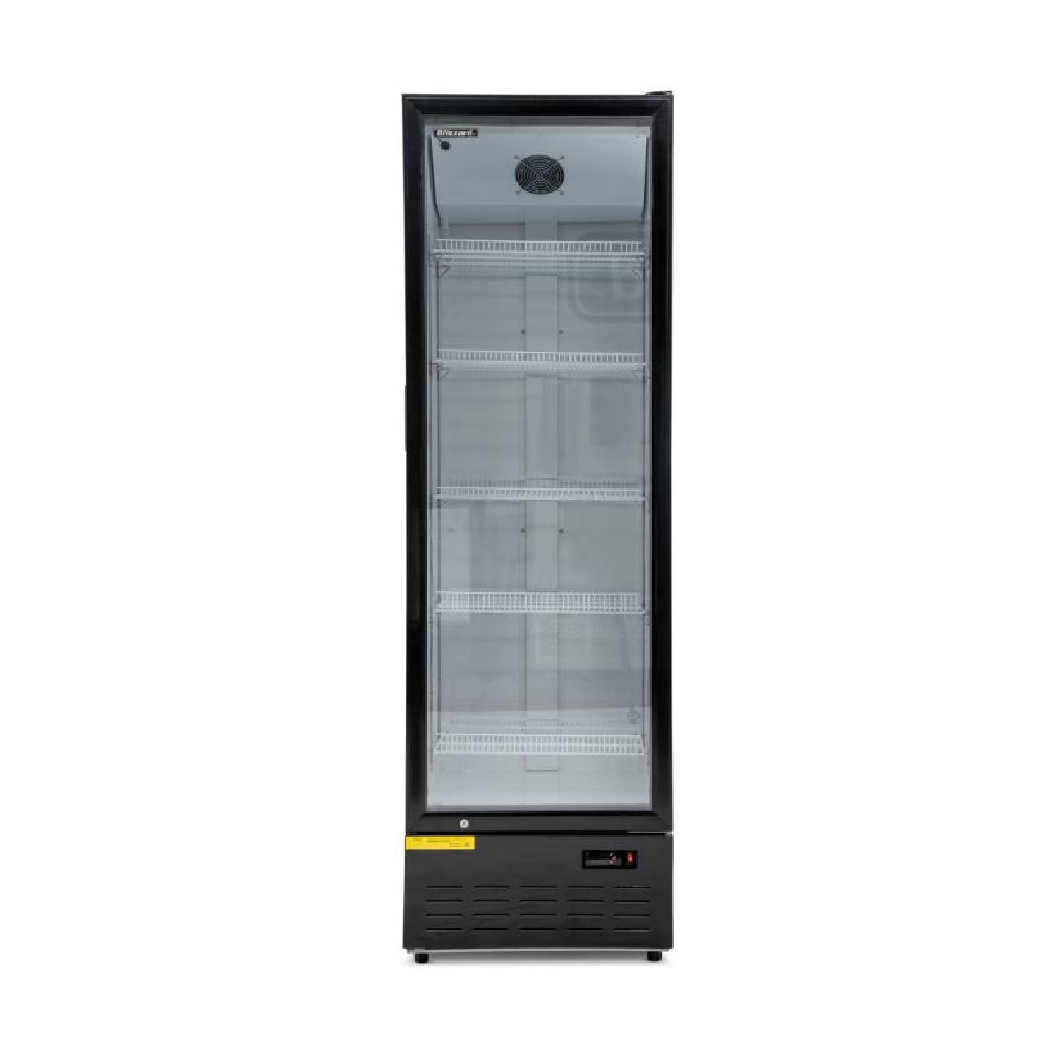 BLIZZARD BC350 Black Single Glass Door Merchandiser