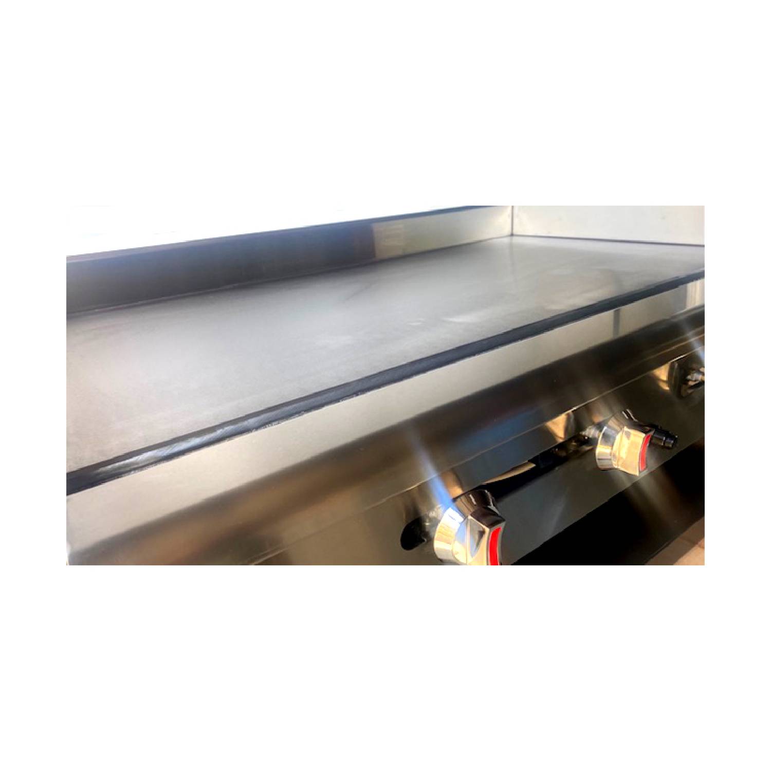 NOWAH American Style 1200mm 4 Burner Nat Gas Griddle, 20mm plate NOWAH American Style 1200mm 4 Burner Nat Gas Griddle, 20mm plate