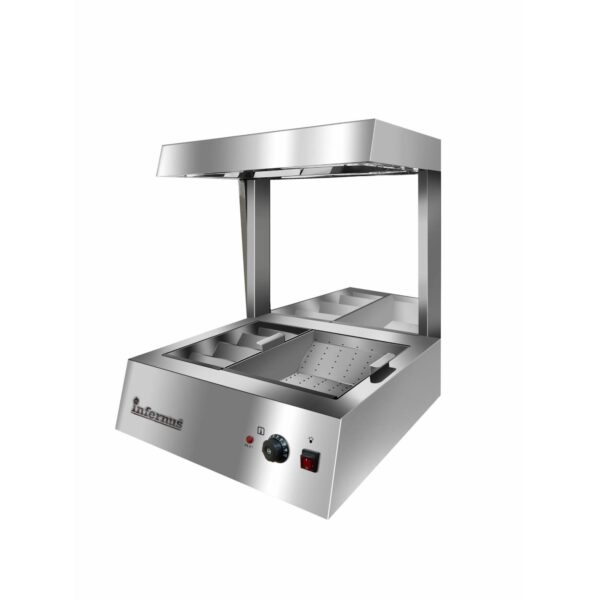 Infernus INF-CW8 Countertop Chip Warmer with Bag Station