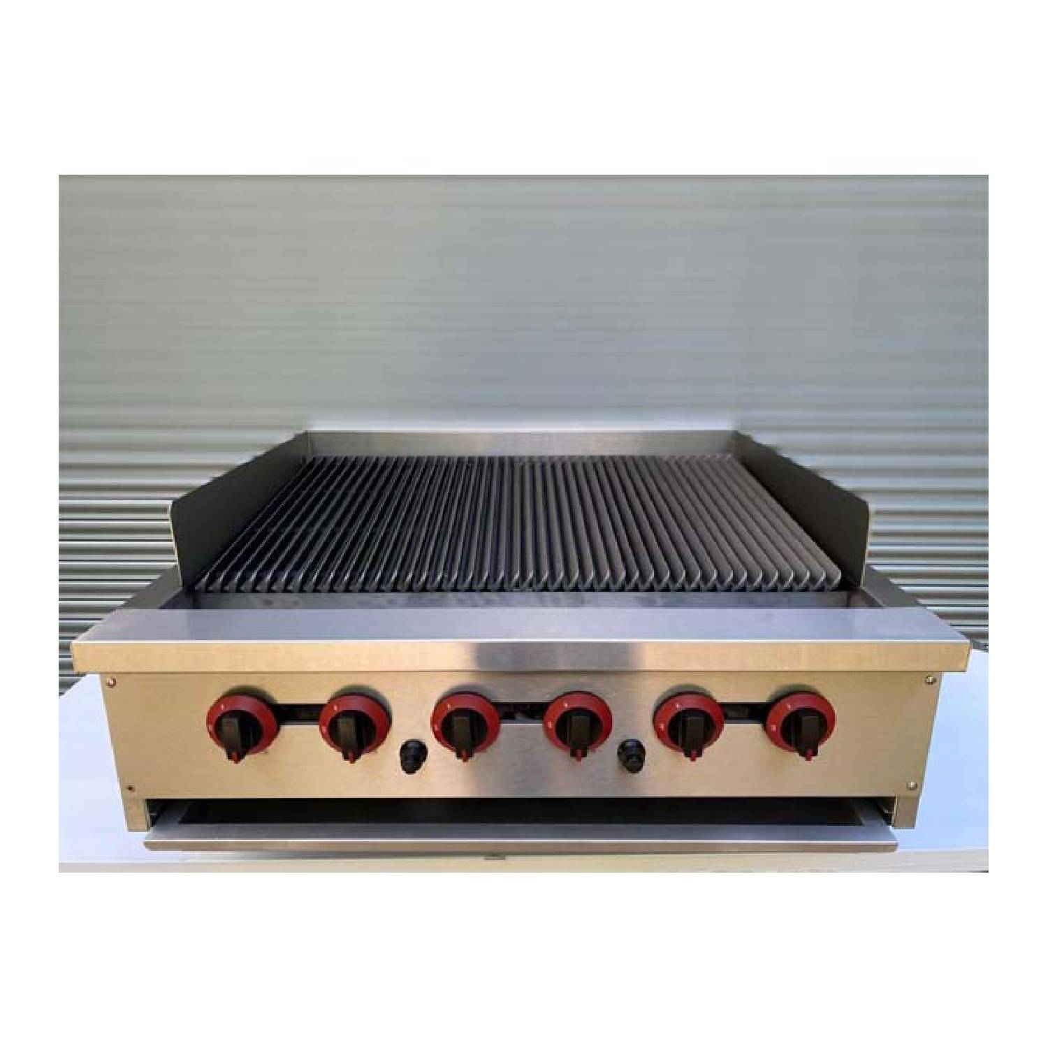 NOWAH American Style 900mm 3 Burner Natural Gas Charbroiler NOWAH American Style 900mm 3 Burner Natural Gas Charbroiler
