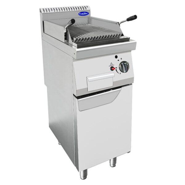 Atosa CookRite AT7G4CM-F Lava Stone Gas Char Grill with Single Door Base