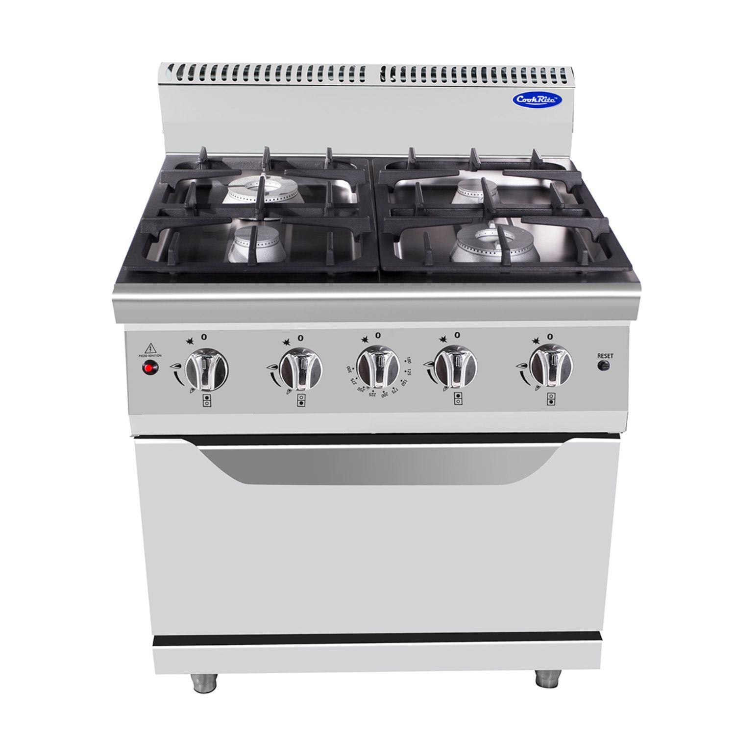 Atosa CookRite AT7G4B-0-1 Four Burner Gas Range with Static Oven