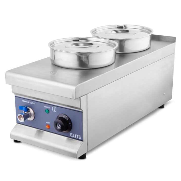 2 x 7L Round Pot Wet Well Bain Marie – Countertop, Plug & Play (ELITE) 2 x 7L Round Pot Wet Well Bain Marie – Countertop, Plug & Play (ELITE)