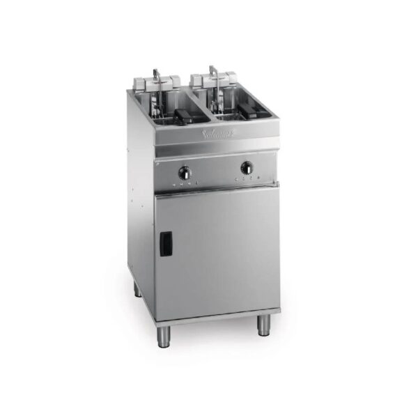 Valentine EVO 2525 (TP) Twin Tank, 2 Basket Turbo Electric Fryer with Oil Filtration, 2 x 9-10L