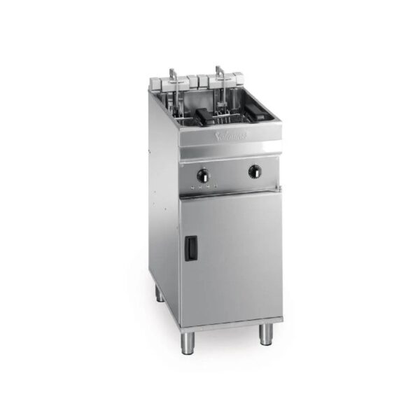 Valentine EVO 400 (P) Single Tank, 2 Baskets Electric Fryer with Oil Filtration, 15-18L