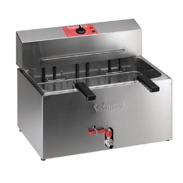 Valentine TF13 Large Single Tank, 1 Basket Table Top Electric Fryer, 13L