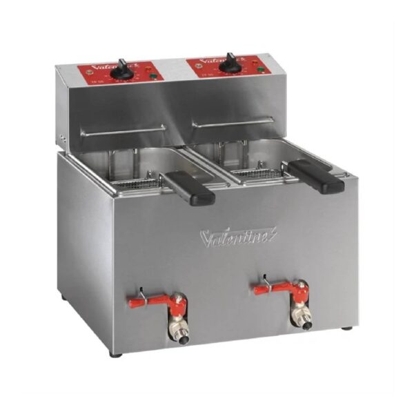 Valentine TF55 Twin Tank, 2 Basket Table Top Electric Fryer, 2 x 5L