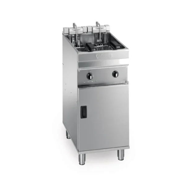 Valentine EVO 400 (P) Single Tank, 2 Baskets Electric Fryer with Oil Filtration, 15-18L