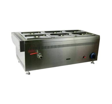 ACE AGB-66 LPG Gas Wet Bain Marie – 6 x 1/4 GN with Drain Tap