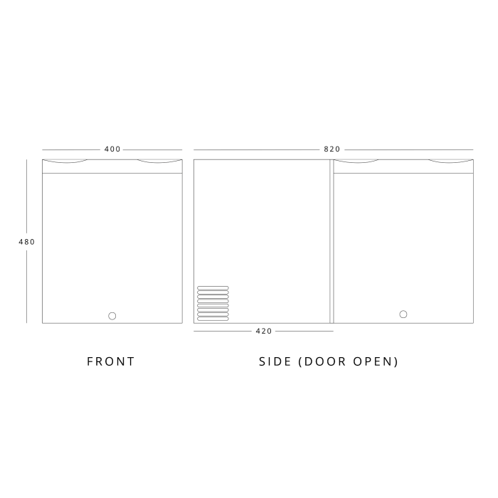 GRADED Blizzard BMB30 Mini Bar (10 Bottles) GRADED Blizzard BMB30 Mini Bar (10 Bottles) - Image 3