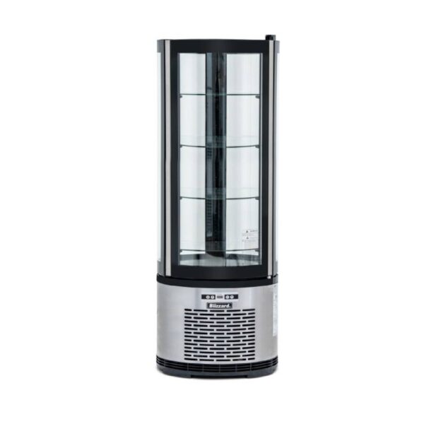 BLIZZARD CD400R Refrigerated Round Glass Cake Display, 360L