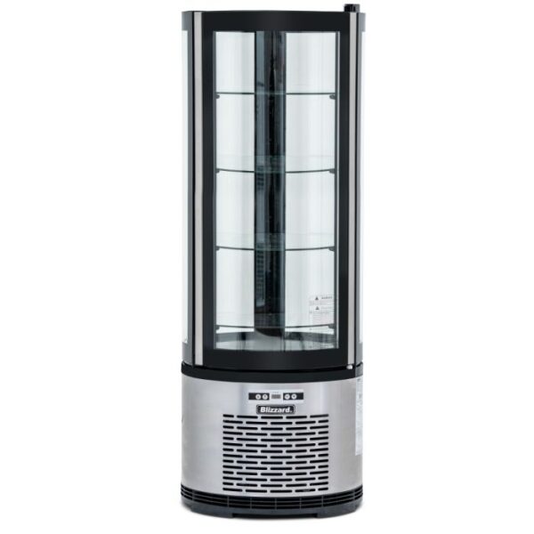 BLIZZARD CD400R Refrigerated Round Glass Cake Display, 360L