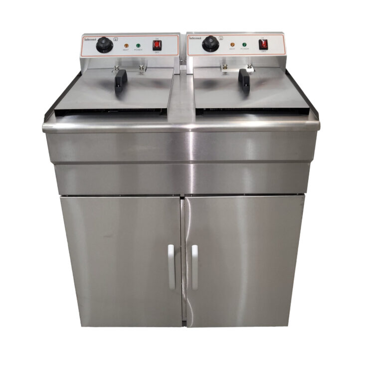 Infernus INF-162FS Free Standing Twin Tank Electric Fryer – 2 x 16L