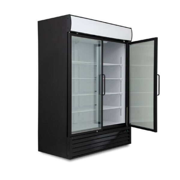 BLIZZARD GDF1200 Double Glass Door Freezer Merchandiser 1134L