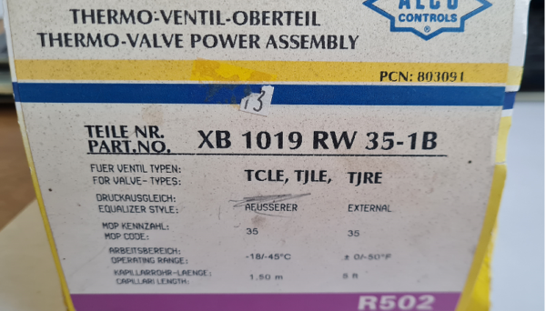 Emerson ALCO CONTROLS XB 1019RW 35-1B; TCLE300RW-35 Emerson ALCO CONTROLS XB 1019RW 35-1B