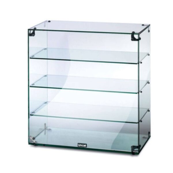 Lincat Seal GC46 – Counter-top Glass Display Case – Open Back – W 607 mm