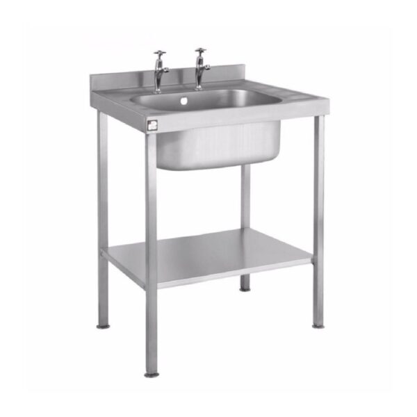 Parry SINK0860SBND – Single Bowl Sink with No Drainer 800mm wide – 600mm deep