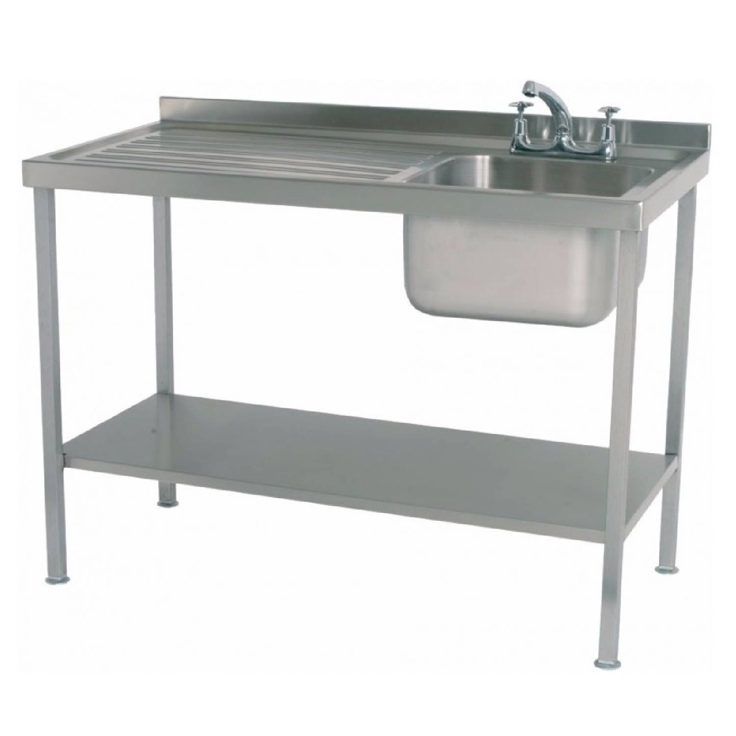 Parry SINK1060L – Single Bowl Sink with Left Hand Drainer 1000mm wide – 600mm deep