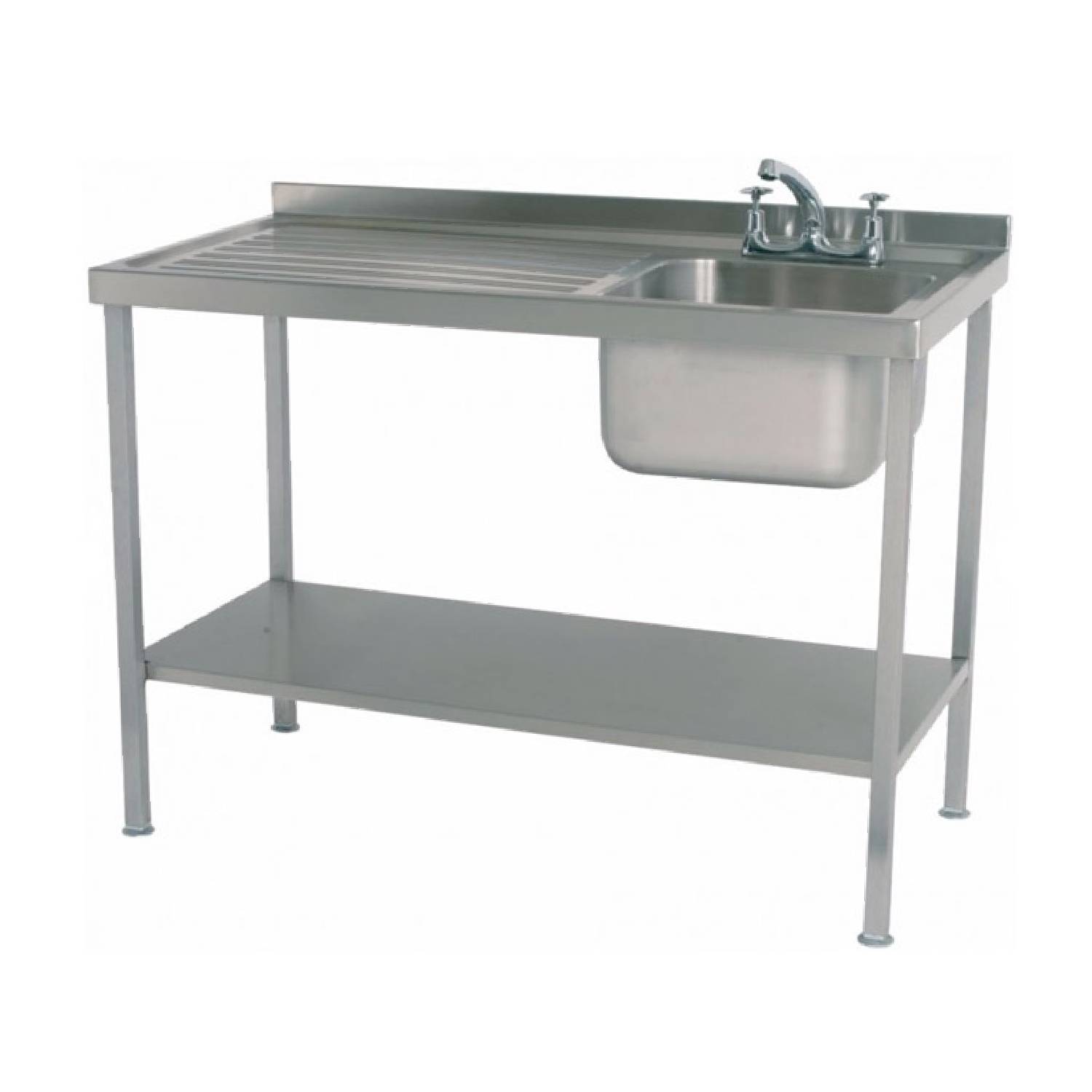 Parry SINK1470L – Single Bowl Sink with Left Hand Drainer 1400mm wide – 700mm deep