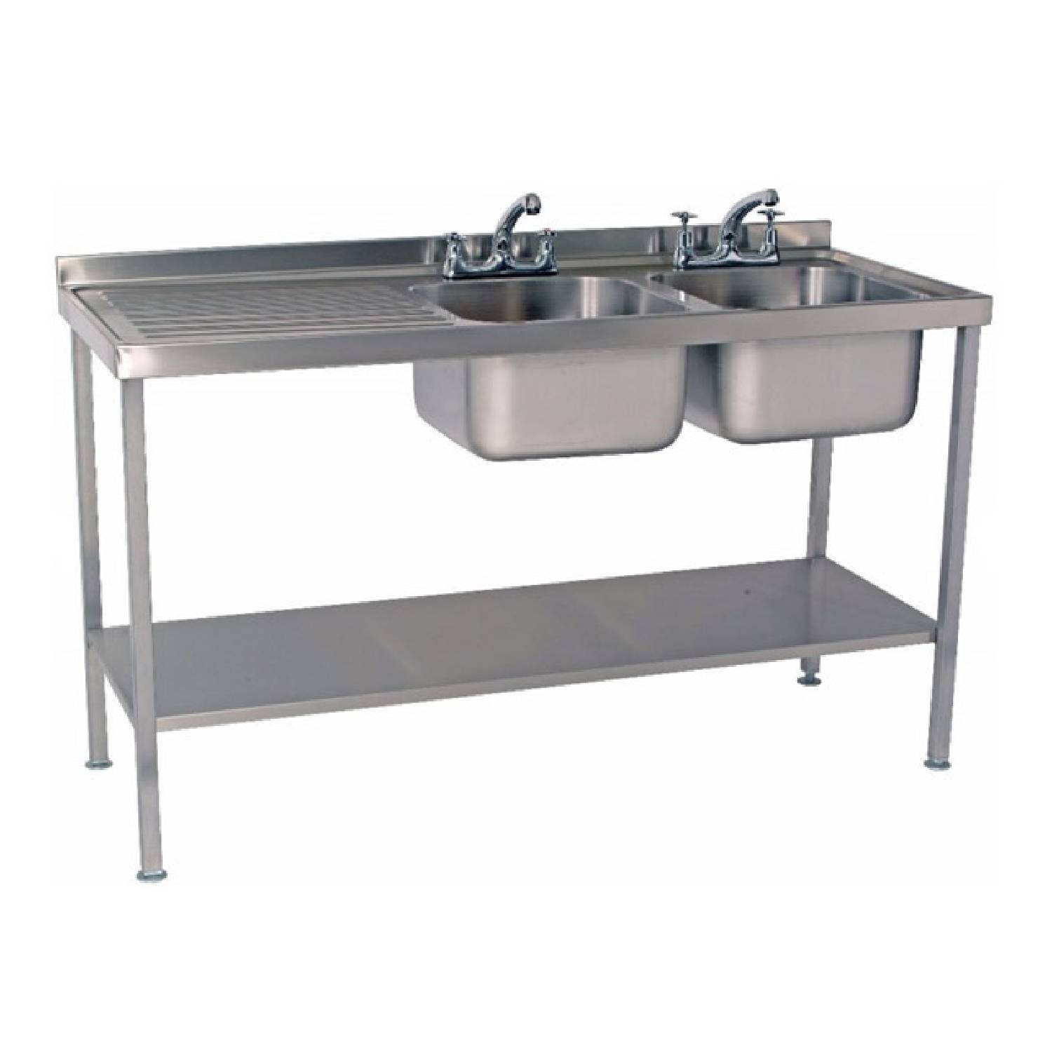 Parry SINK1870DBL – Double Bowl Sink with Left Hand Drainer 1800mm wide Parry SINK1870DBL – Double Bowl Sink with Left Hand Drainer 1800mm wide