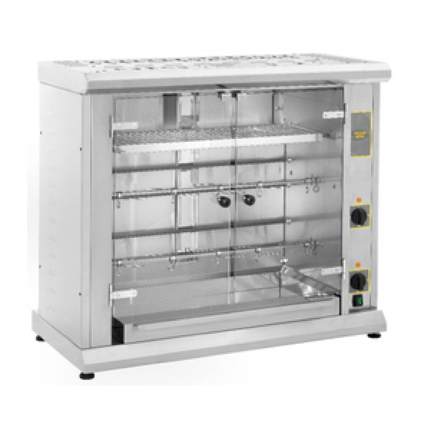 Roller Grill RBE 80Q Electric Rotisserie with Display Shelf