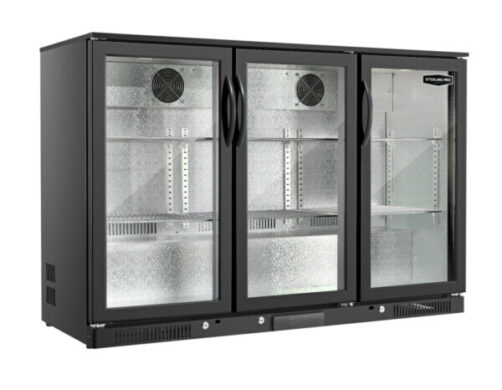 Sterling Pro SP3HC-LOW-BH Hinged Triple Door Low Height Bottle Cooler 318L