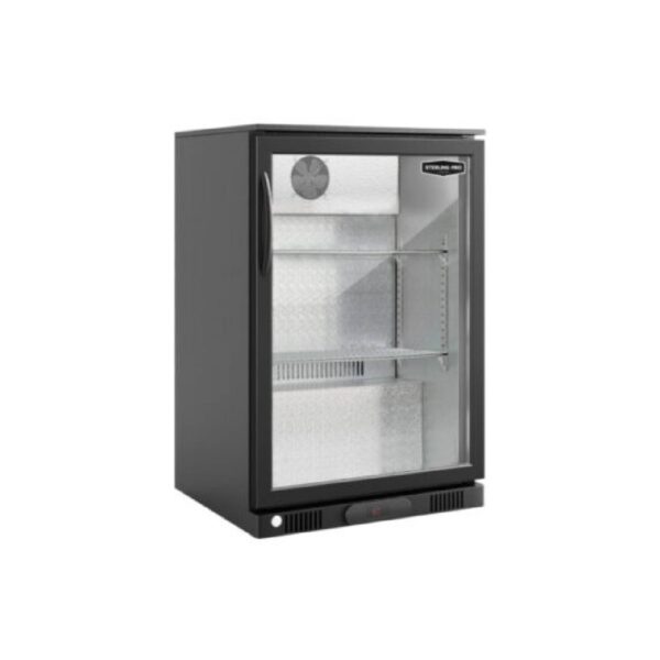 Sterling Pro SP1HC-LOW-BK Low Height Bottle Cooler 134L