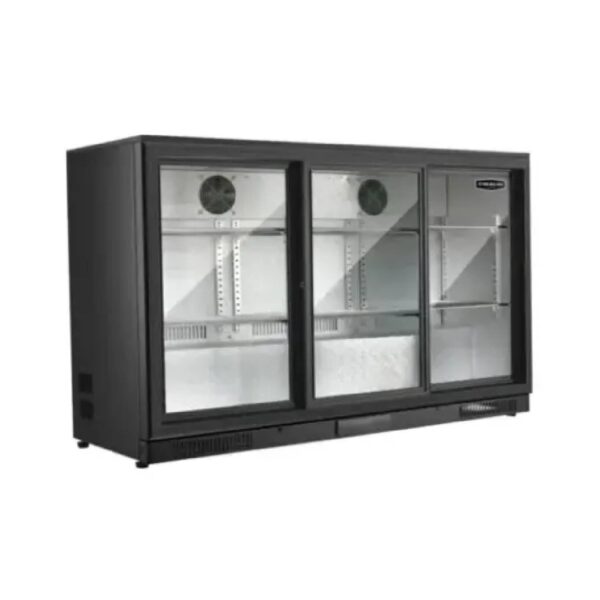 Sterling Pro SP3HC-LOW-BS Sliding Triple Door Low Height Bottle Cooler 318L
