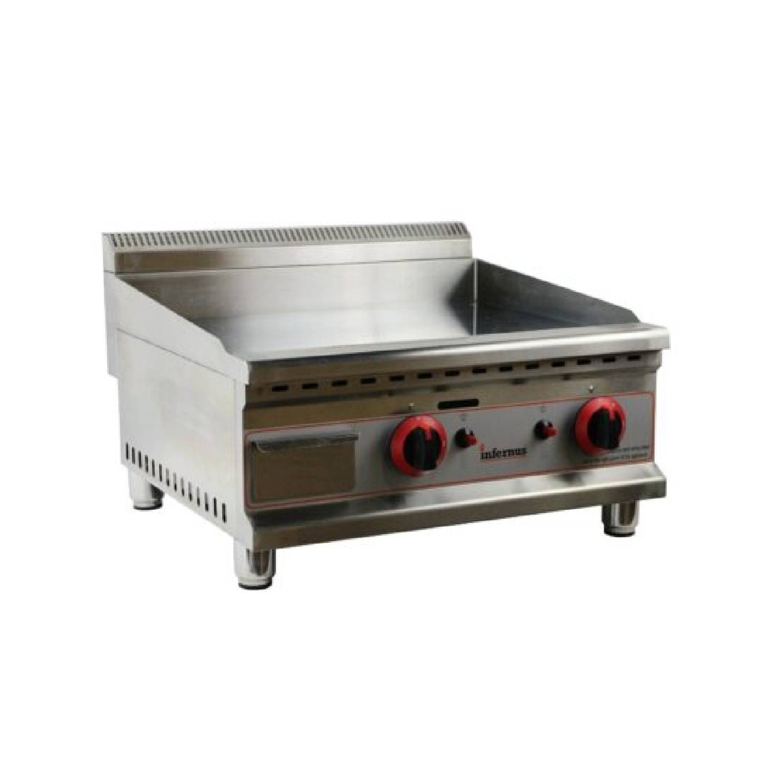 INFERNUS Counter Top 500mm LPG-Ready Gas Griddle, 12mm plate