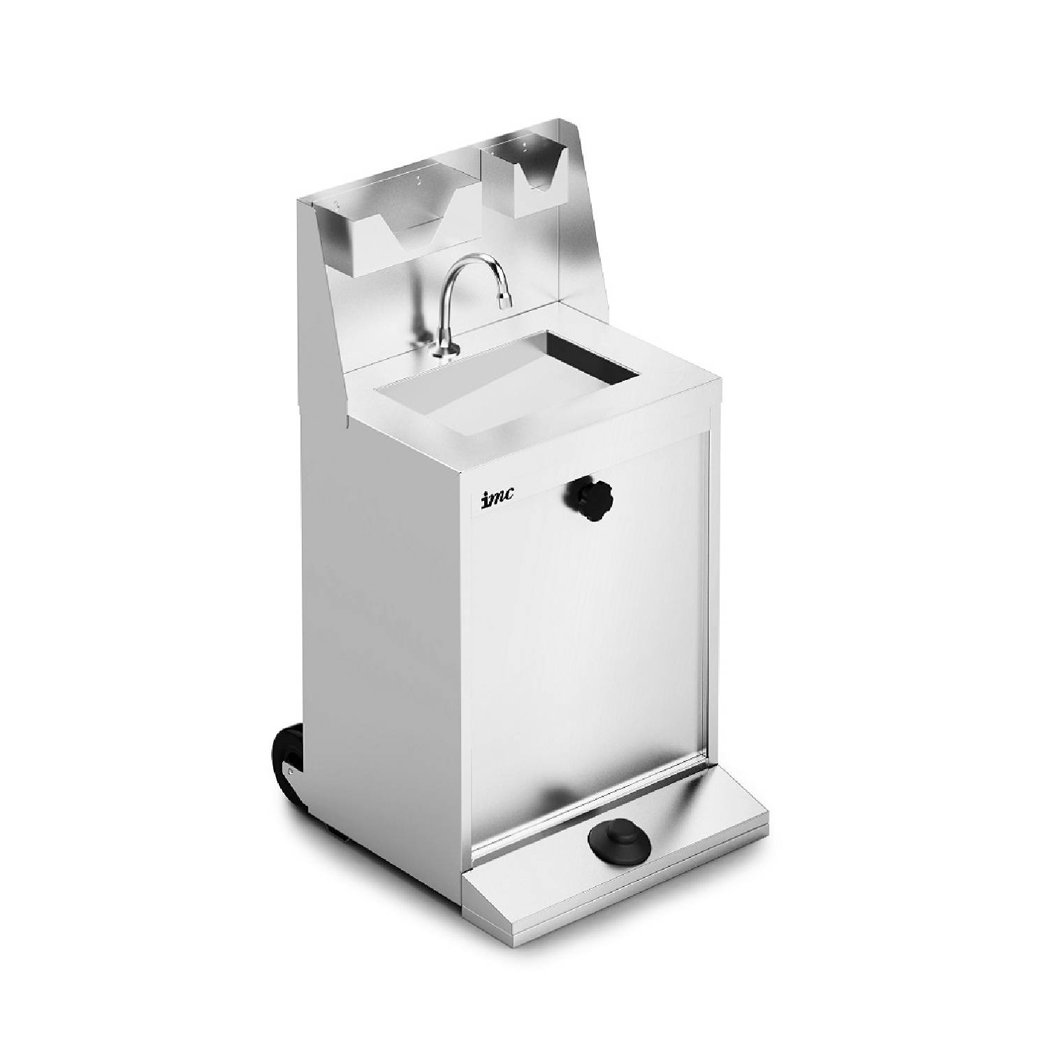 IMClean F63/700 Junior Reduced Height Mobile Hand Wash Station without Heater – inc. S/back, Soap & Paper Towel Holder IMClean F63/700 Junior Reduced Height Mobile Hand Wash Station
