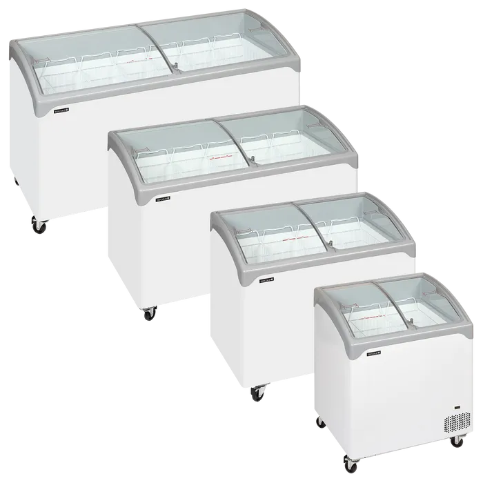 Tefcold NIC101SCEB Sliding Curved Glass Lid Chest Freezer Tefcold NIC101SCEB Sliding Curved Glass Lid Chest Freezer - Image 6